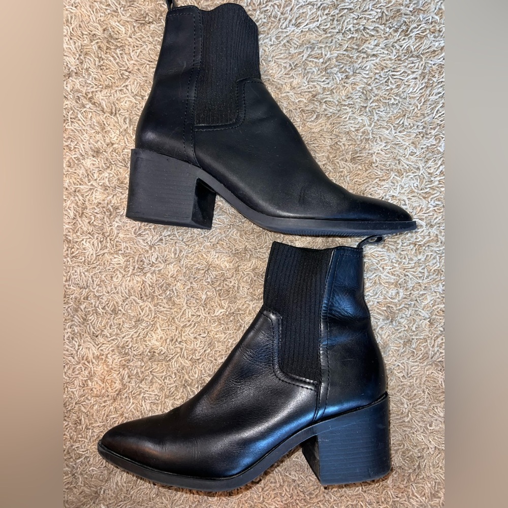Steve Madden Black Ankle Booties